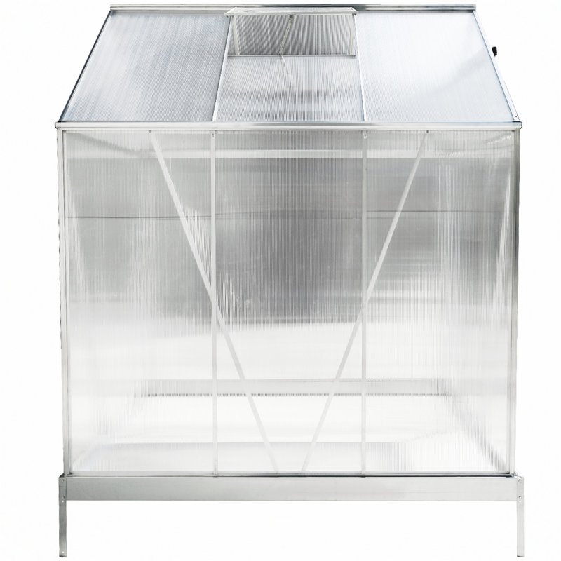 Greenhouse, 96.8" H x 75.2" W x 75.2" D, Silver