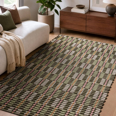 Rectangle Geometric Hand Loomed Kilim Area Rug
