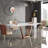 Modern Rectangular Rock Slab Dining Table Sets-102526540