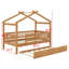 Lit maison avec lit gigogne-818125584