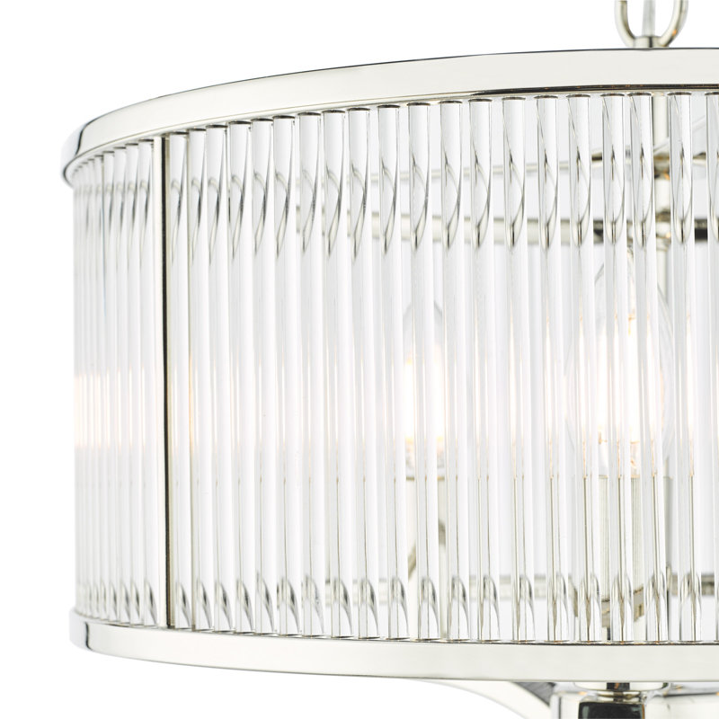Baillieu 3 - Light Polished Nickel Pendant