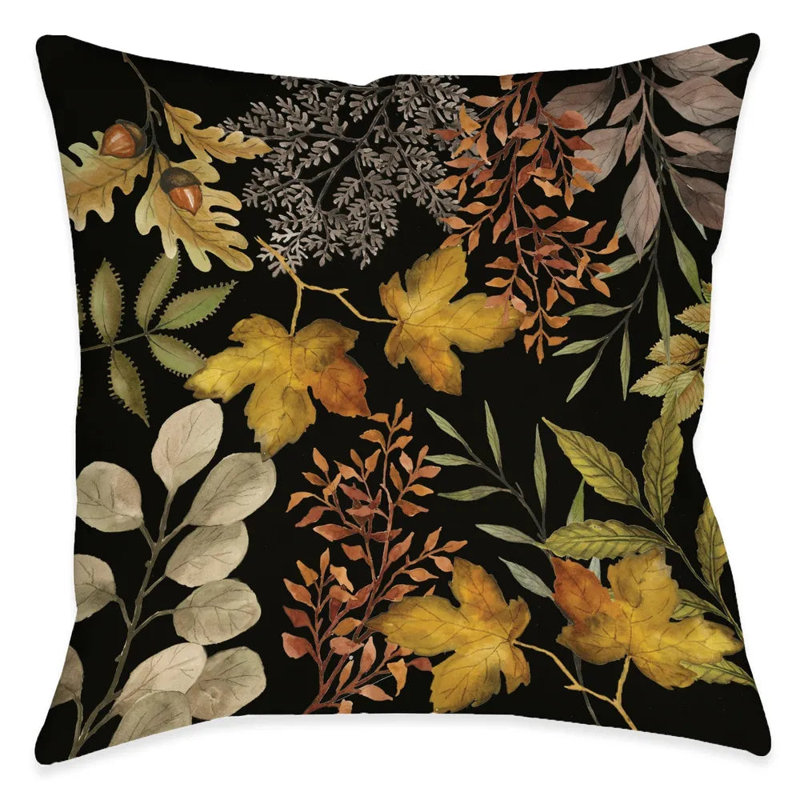 Sophisticated Autumn Reversible Throw Pillow