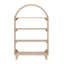 Bibliothèque pour enfants avec tablettes ouvertes et pieds cylindriques en bois-2008876451