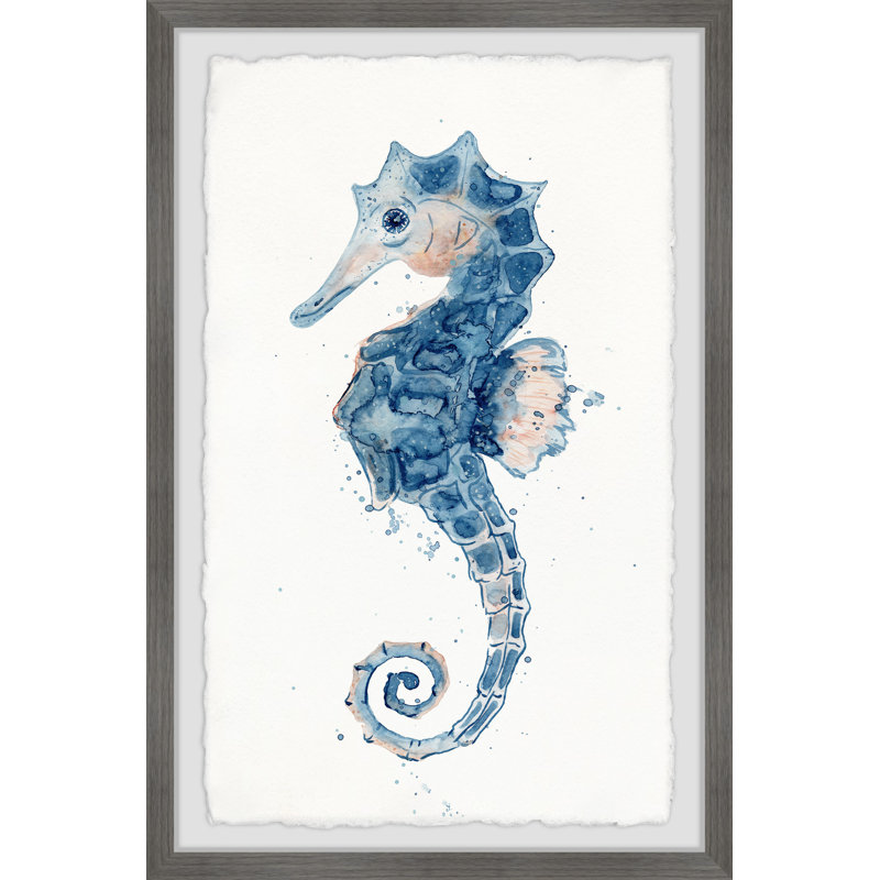 «The Little Seahorse», reproduction encadrée, H 24 po x l 16 po x P 1,5 po