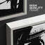 BAW noir et blanc, peinture abstraite, formes abstraites, minimaliste moderne, 3 pièces-94434566-94434569