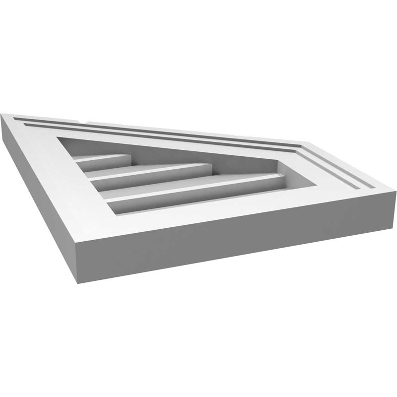 Bouche en uréthane fonctionnelle demi-sommet à montage sur la surface droite Signature, H 16 po x l 12 po x P 1,5 po