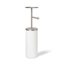 Stone RRB Freestanding Reserve Toilet Paper Holder in Matte White