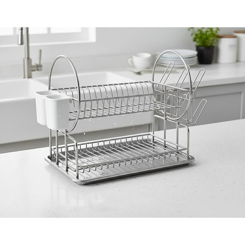 Cengiz Drain Tray, Chrome/Grey