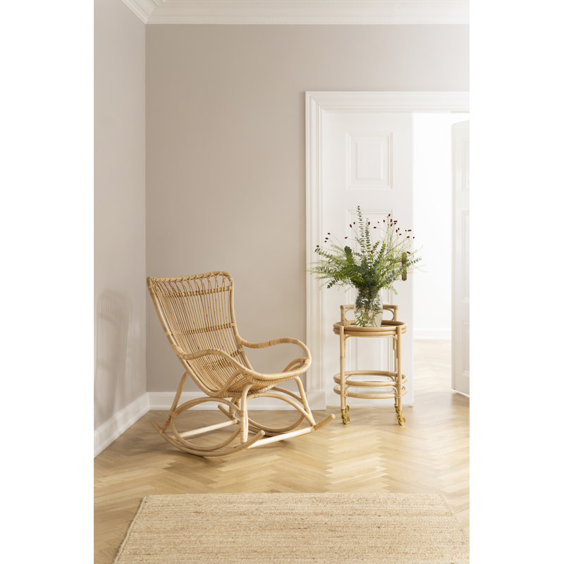 Chaise berçante Monet, Gris, Naturel / naturel