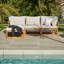 Rimasha 3 Seater Wooden Garden Sofa Set with Cream LED Premium Parasol-1405522121-1376735088