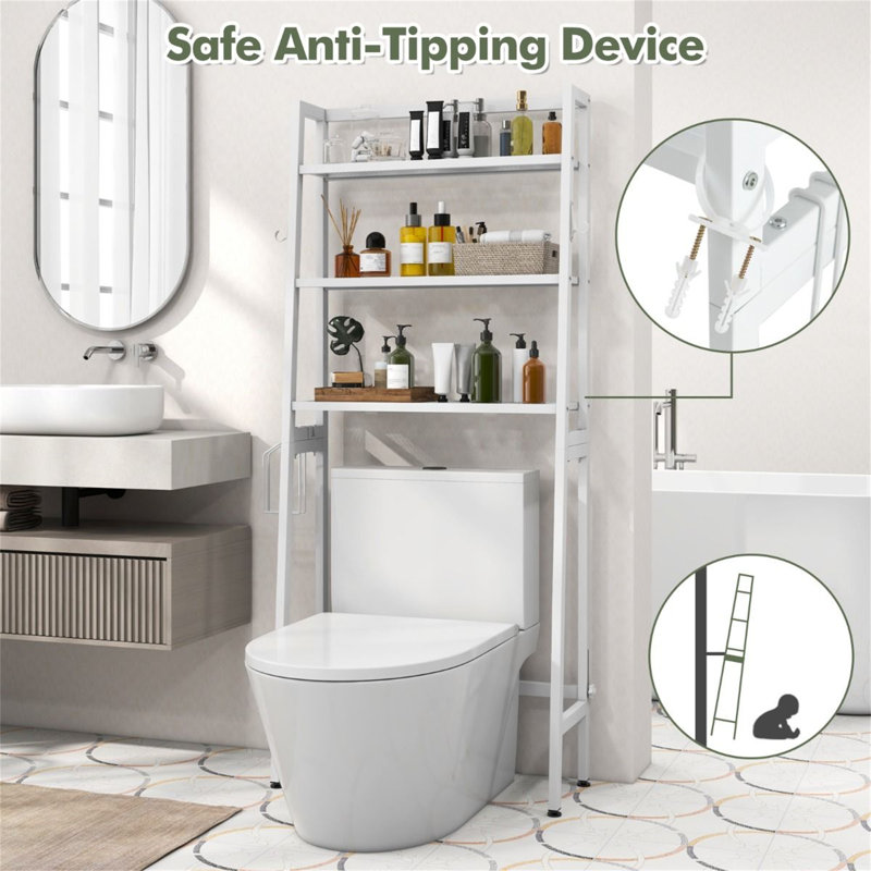 Metal Freestanding Over The Toilet Storage