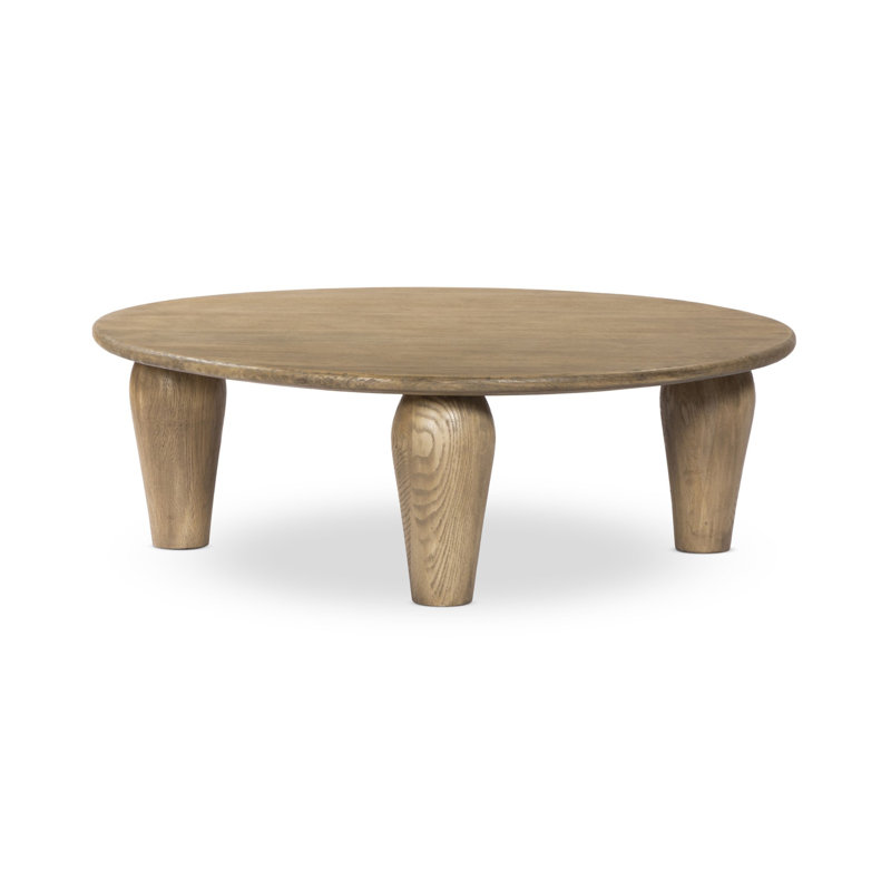 Maricopa Solid Wood Coffee Table, 16" H x 50" L x 50" W, Medium Brown