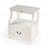 Aberdale 24 in. W 1 - Drawer Marble Top Nightstand, White-1762776485