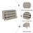 Retro Farmhouse Style Wooden Dresser With 6 Drawer-154942841