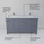 Meuble-lavabo double l 60 po x P 22 po Jacques-1148891716