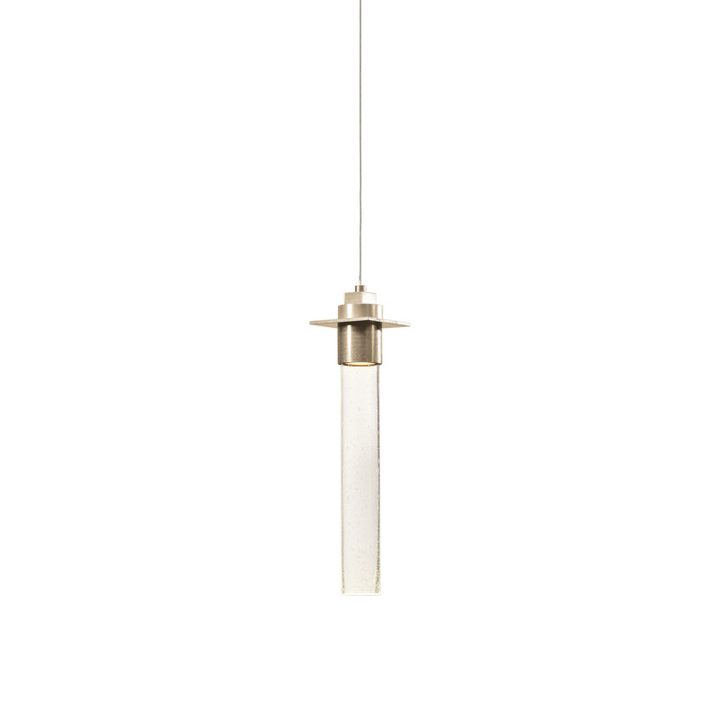 Airis 1-Light Single Cylinder Pendant, Soft Gold, 19.5" - 64.5"