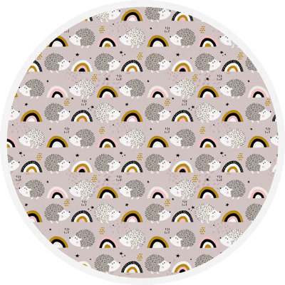 Alexanna Vinyl Machine Printed Area Rug