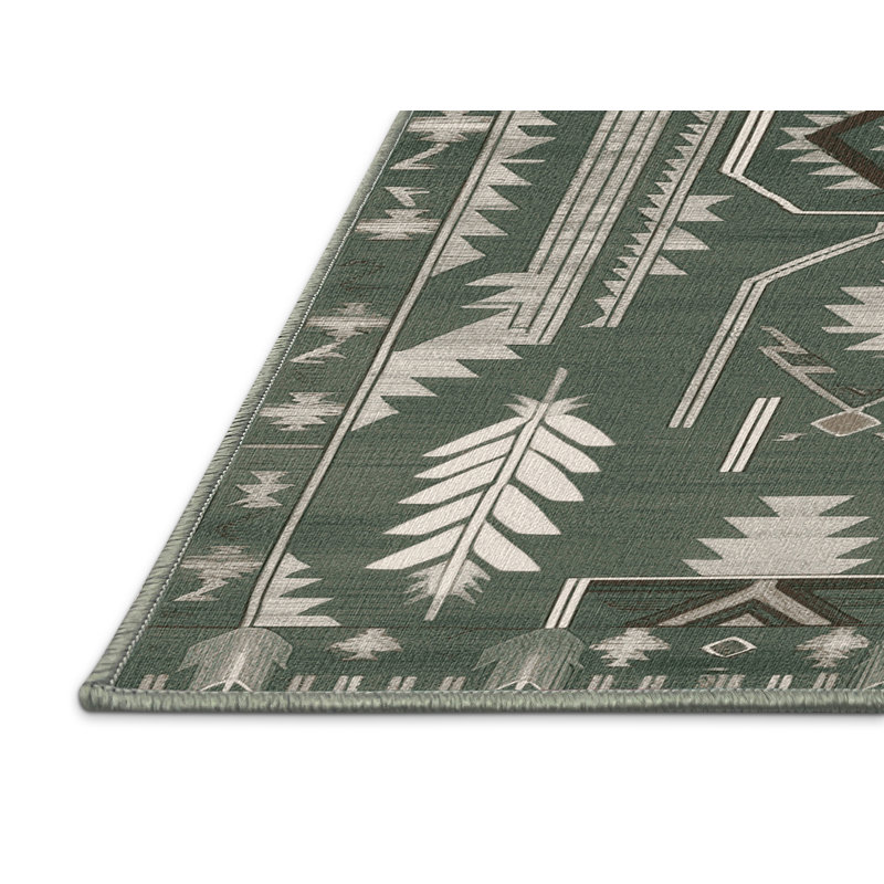 Tapis lavable Sagebrush Southwestern, Tapis de couloir 2 pi x 5 pi