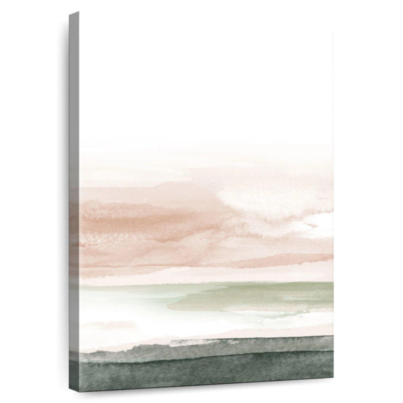 Avery Pink Blush Landscape No. 1, 45" H x 30" W
