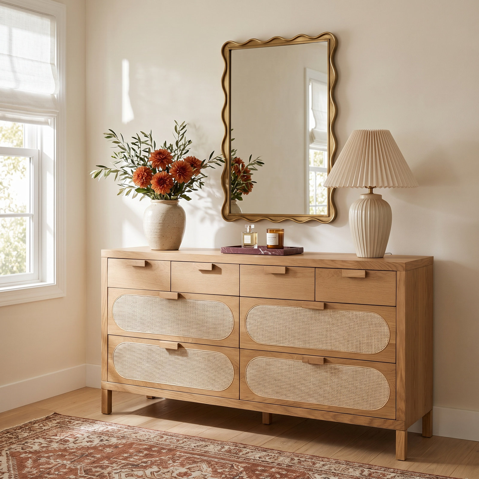 Macneil 61" Oak Double Dresser