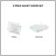 Ensemble de housse de couette mini blanc double / grand-119744408