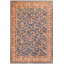 Tapis oriental en laine noué à la main de 8 pi x 10 pi bleu clair / brun clair Silke