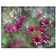 DesignArt Red And Pink Flowers On Green On Canvas 3 Pieces Print | Wayfair