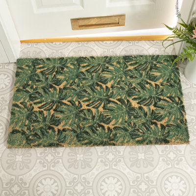 Acklin Non-Slip Floral Indoor / Outdoor Doormat