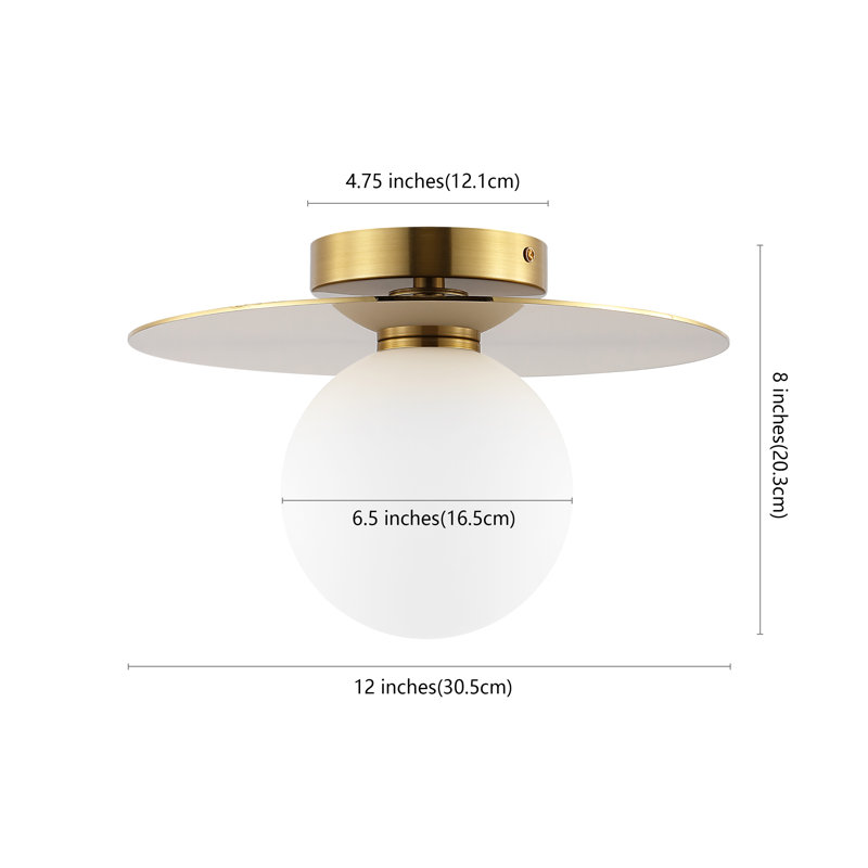 Jaylise Glass Flush Mount