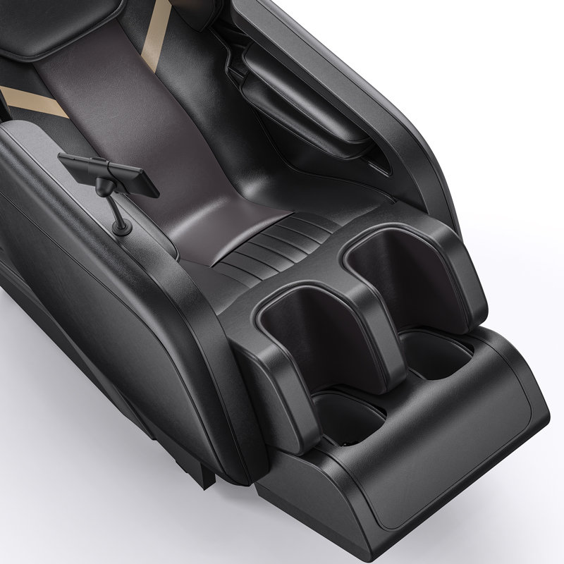 Bugati 2025 Full Body Heated Massage Chair With Zero Gravity Mode, 18 Air Bags, 8 Fixed Rollers, Retractable Footrest With 4 Rollers, Panel Screen Bluetooth AI Voice Control, Music Player