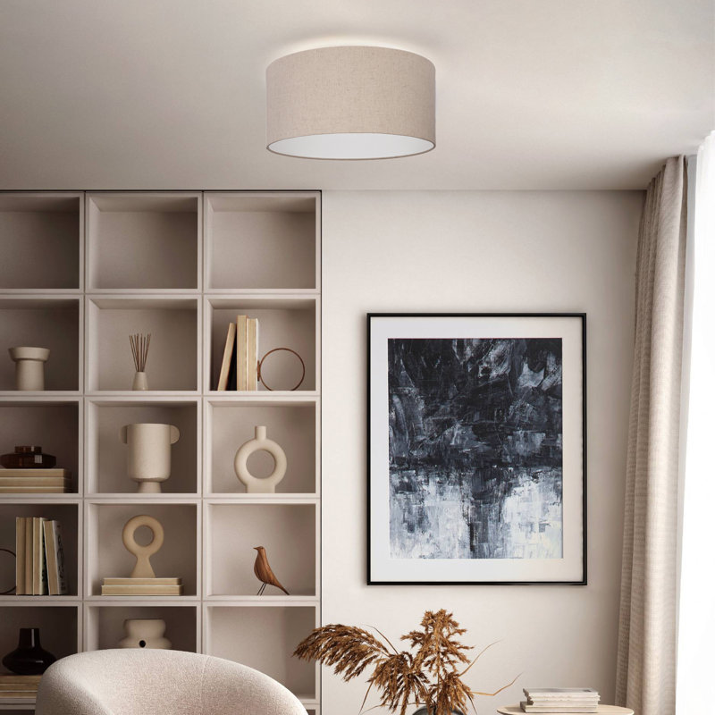 Sigrund Linen Flush Mount