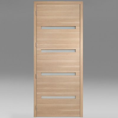 Modern Pre-Hung Italian Interior Glass Door Prefinished Urban Vetro