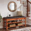 Faux Leather Upholstered Storage Bench