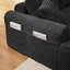 Chaise longue, modulaire en velours côtelé modulaire avec base arquée et antidérapante, 3 coussins de dossier de soutien et 2 coussins décoratifs, idéal pour une longue détente confortable, coussins pour la chambre à coucher-508755018