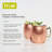 Moscow Mule 16 oz Copper Plated Mug with Zinc Alloy Handle