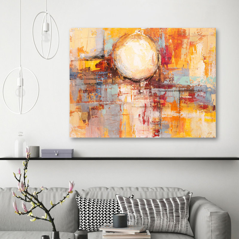 Abstract: Sunset Reflections by Lucas - Wrapped Canvas Art Prints, 60cm H x 80cm W x 4cm D