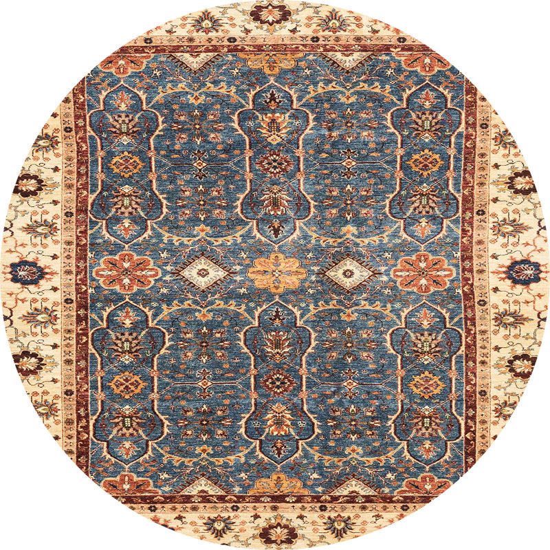 Tapis abstrait moderne 3110, Rond 7 pi