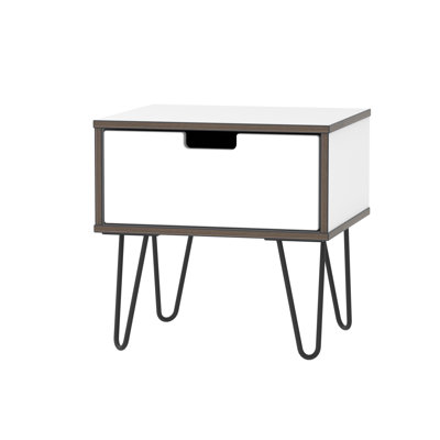 Fully Assembled Fairbury 1 Drawer Bedside Table