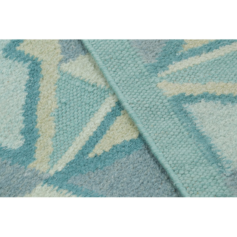 Scandinavian Wool Geometric Area Rug, Rectangle 5' x 7'