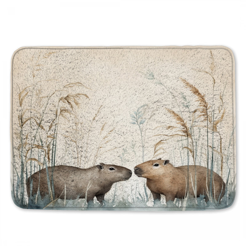 Tapis de bain Capybara, L 34 po x L 21 po
