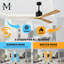 Nan XL 72" Ceiling Fan In Matte White And Matte Black Blades-1478600713