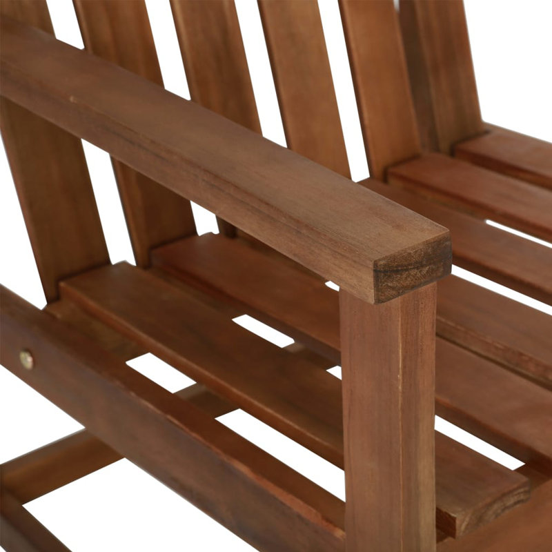 Fauteuils de patio en bois d'acacia massif