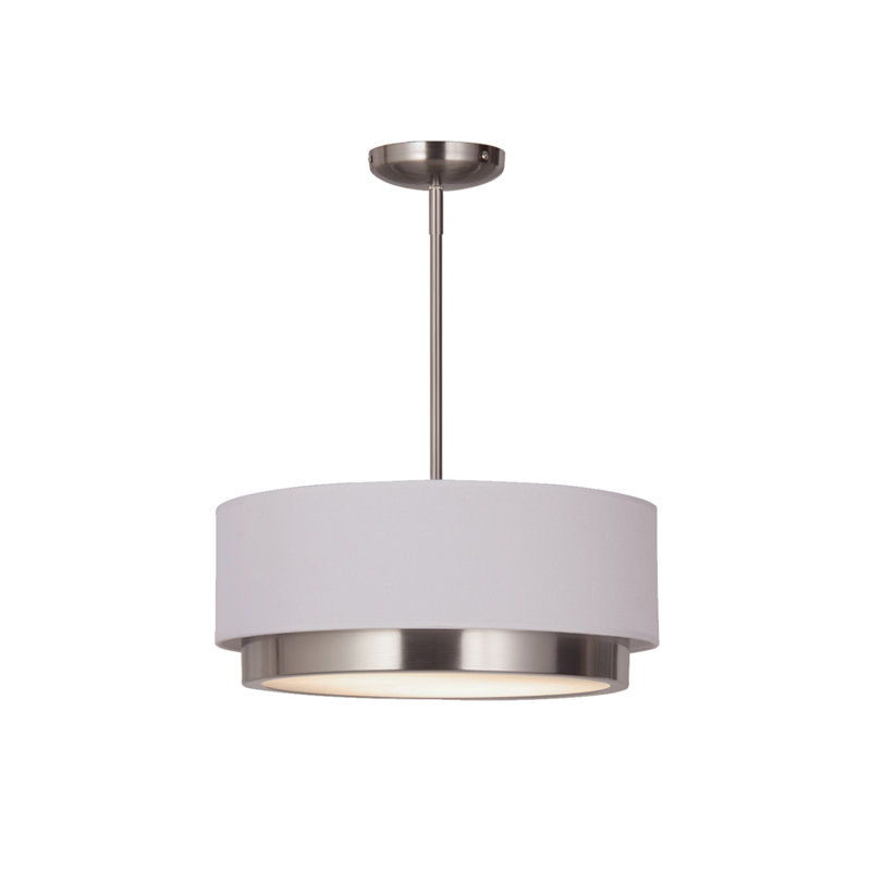 Tate 1 - Light LED Pendant, Brushed Nickel
