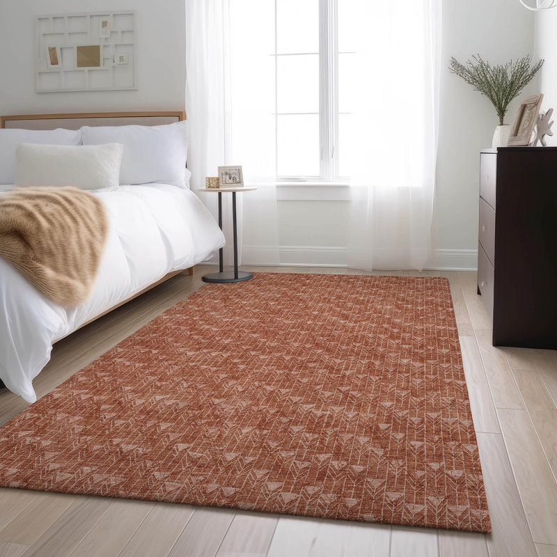 Tapis terre cuite lavable à la machine de qualité supérieure AMF514, Rectangle 2 pi 6 po x 3 pi 10 po