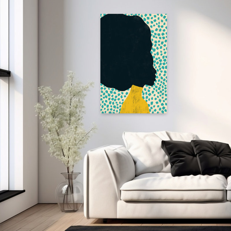 Art contemporain, art contemporain abstrait, H 24 po x l 16 po