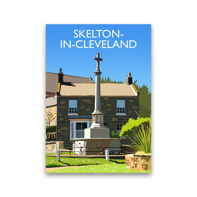 Skelton-in-Cleveland Portrait by Richard O'Neill - Print, Unframed, 84cm H x 60cm W x 1cm D