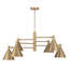 Moderne 6-Light Chandelier