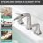 2-handle Bathroom Faucet with Drain Assembly