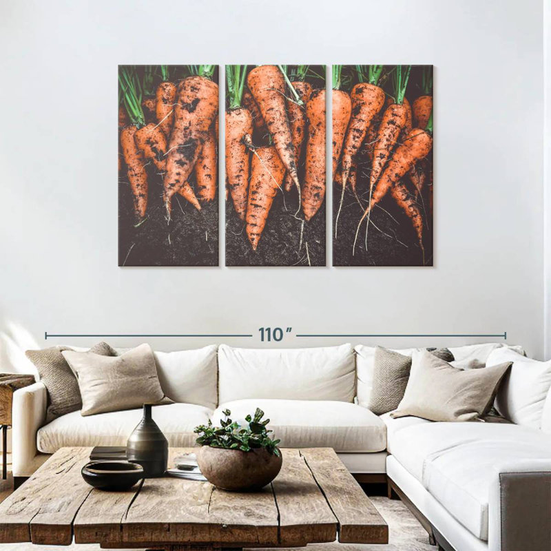 Récolte de carottes Yarlin, H 48 po x l 74 po