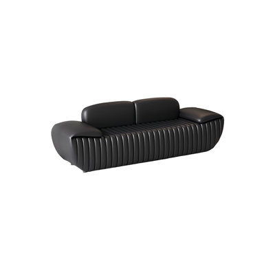 Banc rembourré en similicuir Miga
